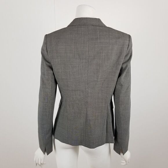 Lafayette 148 Womens Size 2 Gray Long Sleeve Wool Career Blazer Jacket Modern - Picture 6 of 6